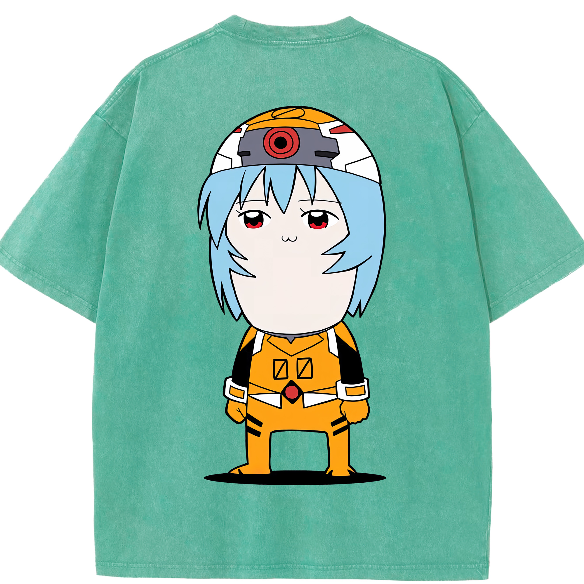 （画像用） EVA 新世紀エヴァンゲリオン 綿100% ヴィンテージ風 半袖Tシャツ（背面プリント）